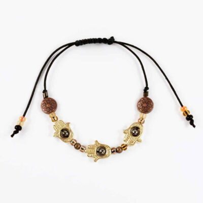 Golden Bronze Namaste Bracelet