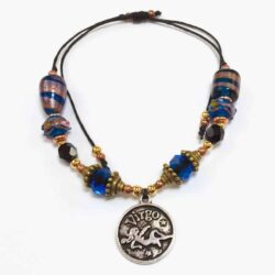 Blue Retro Virgo Handmade Beaded Bracelet