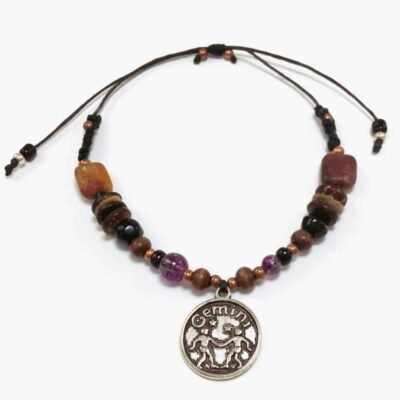 Natural Stone Gemini Handmade Beaded Bracelet