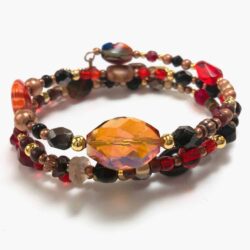 Sunset Floral Wrap Bracelet