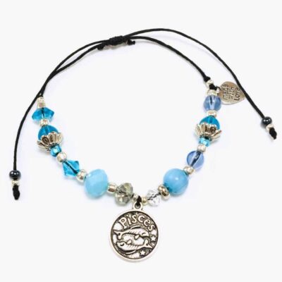 Pisces Blue Beaded Bracelet
