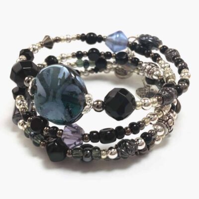 Sultry Gray Wrap Bracelet