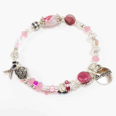 Pink Breast Cancer Awareness Bracelet