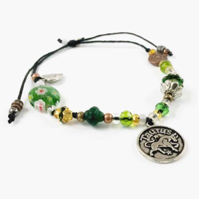 Taurus Floral Charm Bracelet