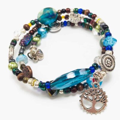 Tree of Life Beaded Wrap Bracelet