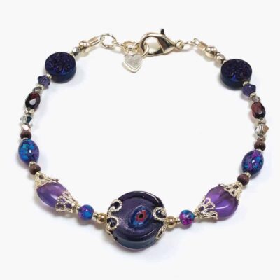 Amethyst Floral Bracelet