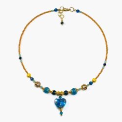 Blue Heart Choker