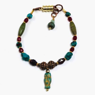 Turquoise Owl Bracelet